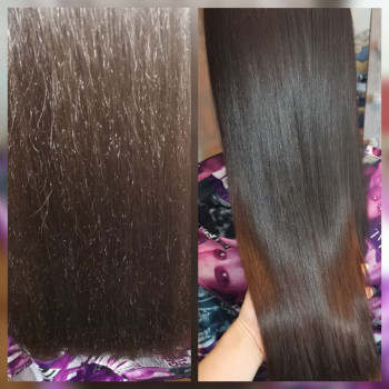 Гладкие, послушные, сверкающие здоровым блеском волосы без с