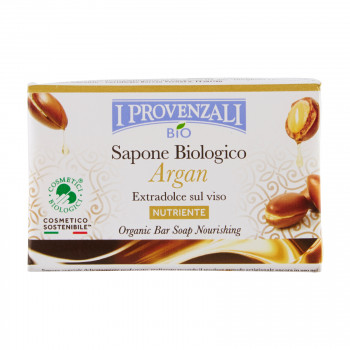 Тверде мило для обличчя I Provenzali Argan Живильне, з олією арганії, 150 г