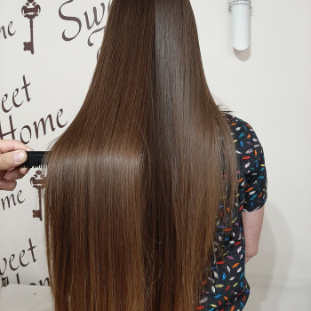 кератиновое выпрямление волос