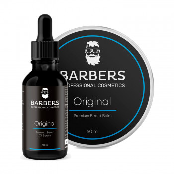 Набiр для догляду за бородою Barbers Original (бальзам для бороди, 50 мл + олія-сироватка для бороди, 30 мл)
