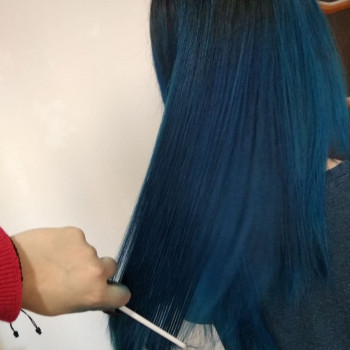 Синій колір волосся, фото - Перукар Любов Калініна