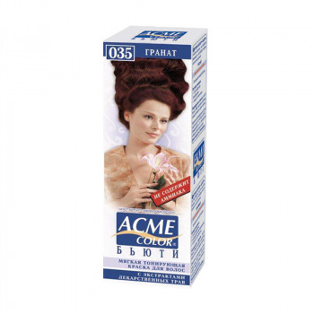 Безаміачна тонувальна фарба для волосся Acme Color Beauty 035 Гранат, 50 мл