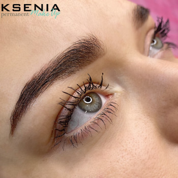 Пудровые брови, фото - Мастер перманентного макияжа Оксана Ященко