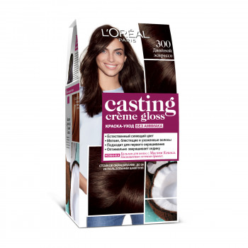 Безаміачна фарба для волосся L'Oreal Paris Casting Creme Gloss 300 Подвійний еспресо, 180 мл