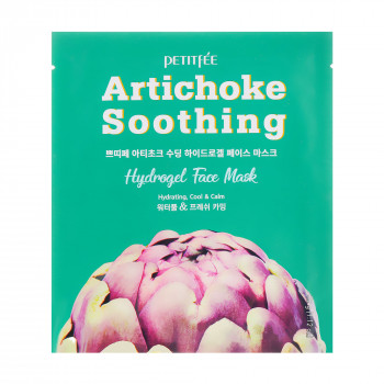 Гідрогелева заспокійлива маска для обличчя з екстрактом артишоку Petitfee & Koelf Artichoke Soothing Face Mask, 1 шт