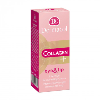 Крем для шкіри навколо очей та губ Dermacol Collagen+ Eye & Lip Intensive Rejuvenating Cream, 15 мл
