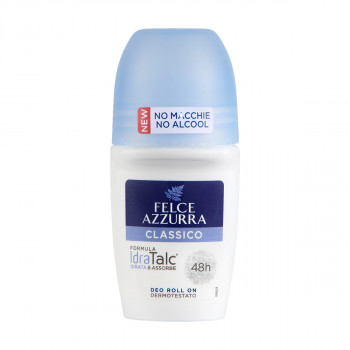 Дезодорант кульковий жіночий Felce Azzurra IdraTalc Classico 48h, 50 мл