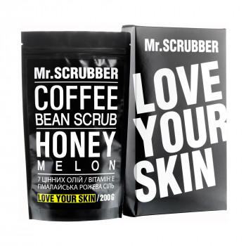 Кавовий скраб для тіла й обличчя Mr.Scrubber Honey Melon для всіх типів шкіри, 200 г
