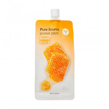 Нічна маска для обличчя Missha Pure Source Pocket Pack Honey з екстрактом меду, 10 мл