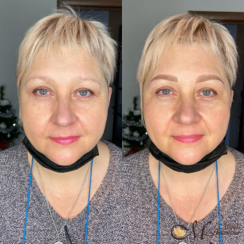 Перманентний макіяж до/після