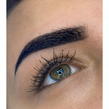 Окрашивание краской в процессе перед снятием красителя