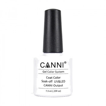 Гель-лак для нігтів Canni Gel Color System Color Coat Soak-off UV&LED 239 Білий молочний, 7.3 мл