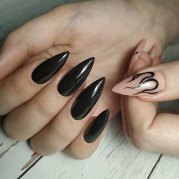 Коррекция гелевых ногтей, покрытие гель лак, маникюр