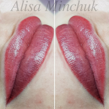 Акварельные губы