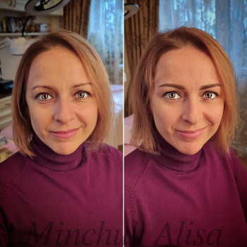 Пудровые брови