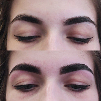 Моделирование бровей.