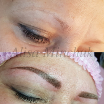 Пудровые брови от ведущего специалиста
                    Визажист Алиса Киев