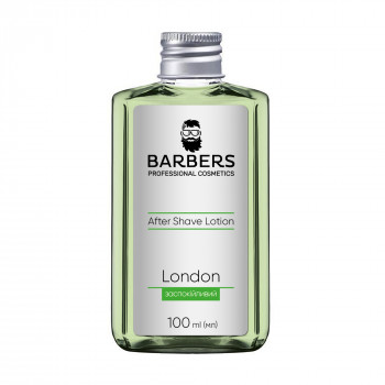 Чоловічий заспокійливий лосьйон після гоління Barbers London After Shave Lotion, 100 мл