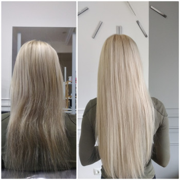 Капсульное наращивание волос. Микронаращивание.