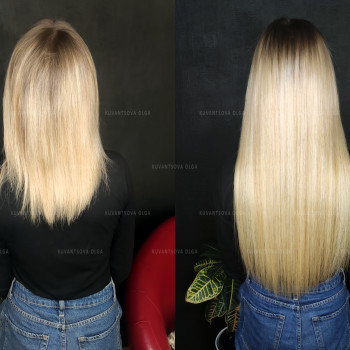 Коррекция волос комбинированной техникой (от 150 г)
                     Салон красоты Ольги Куванцовой Київ