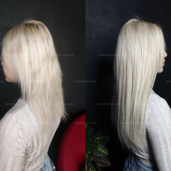 Коррекция волос комбинированной техникой (от 150 г)
                     Салон красоты Ольги Куванцовой Київ