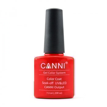Гель-лак для нігтів Canni Gel Color System Color Coat Soak-off UV&LED 108 Класичний червоний, 7.3 мл