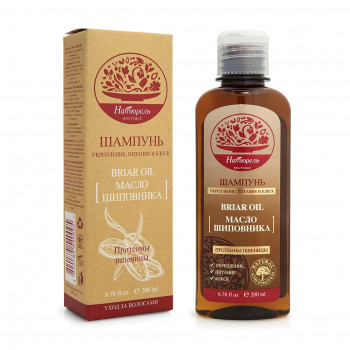 Шампунь для волосся Натюрель boutique для зміцнення, живлення та блиску, з олією шипшини та протеїнами пшениці, 200 мл