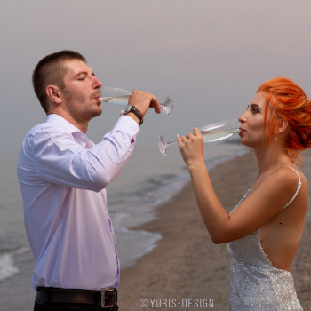 свадебная фотосессия, фотосессия на пляже