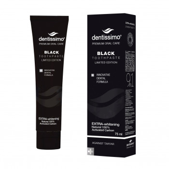 Зубна паста Dentissimo Extra Whitening Black, 75 мл