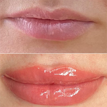 Акварельные губы