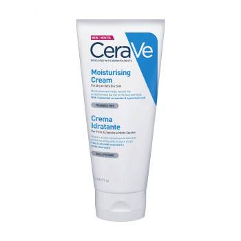 Зволожувальний крем для обличчя та тіла CeraVe Moisturizing Cream  для сухої та дуже сухої шкіри, 177 мл