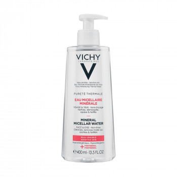 Міцелярна вода для чутливої шкіри обличчя і очей Vichy Purete Thermale Mineral Micellar Water, 400 мл