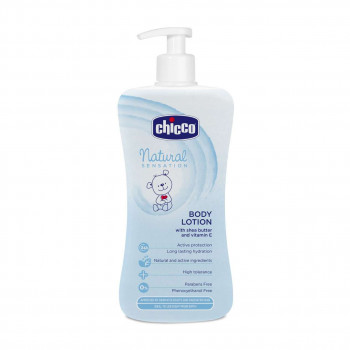 Дитячий лосьйон для тіла Chicco Body Lotion Natural Sensation з рисовою та олією ши, 500 мл