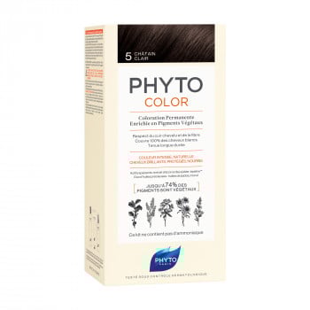 Безаміачна крем-фарба для волосся Phyto PhytoColor Coloration Permanente 5 Світлий шатен, 112 мл