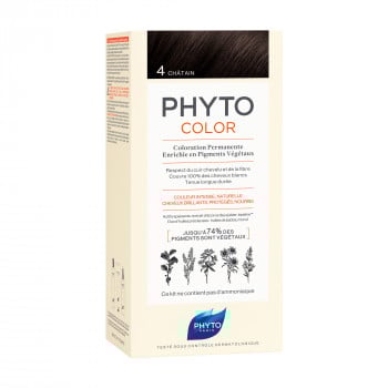Безаміачна крем-фарба для волосся Phyto PhytoColor Coloration Permanente 4 Шатен, 112 мл