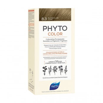 Безаміачна крем-фарба для волосся Phyto PhytoColor Coloration Permanente 8.3 Світло-русявий золотистий, 112 мл