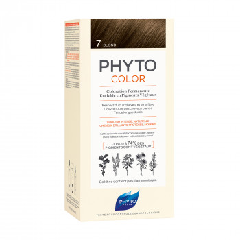 Безаміачна крем-фарба для волосся Phyto PhytoColor Coloration Permanente 7 Русявий, 112 мл
