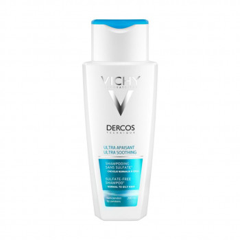 Заспокійливий шампунь Vichy Dercos Ultra Soothing для нормального та жирного волосся, 200 мл