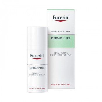 Заспокійливий крем для обличчя Eucerin DermoPurifyer Oil Control Adjunctive Soothing Cream для проблемної шкіри, 50 мл