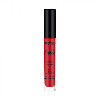 Рідка матова помада для губ Deborah Fluid Velvet Mat Lipstick, 06 Iconic Red, 8 мл