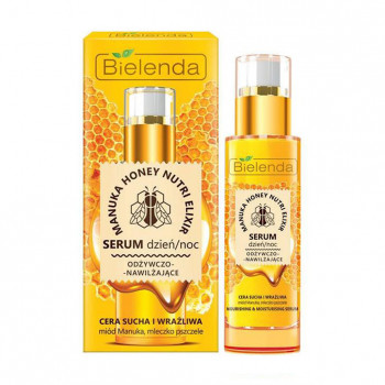 Сироватка для обличчя Bielenda Manuka Honey живильна і зволожувальна, для сухої та чутливої шкіри, 30 мл