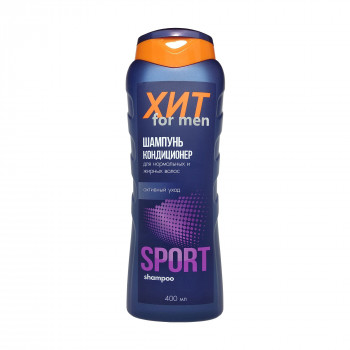 Чоловічий шампунь-кондиціонер Аромат Хіт Sport Shampoo для нормального і жирного волосся, 400 мл