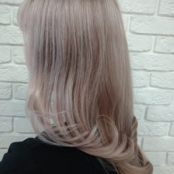 Окрашивание волос.блонд.