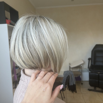 Мелирование,тонирование в холодный блонд, фото - Парикмахер-колорист Настя Рудницкая