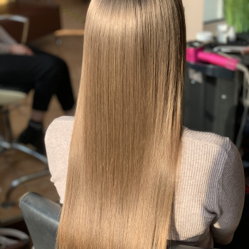 Легкий кератин, фото - перукар Виктория Серакова