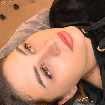 Акварельные губы + межресничка со стрелкой