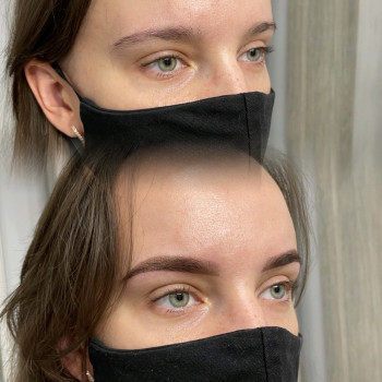 Моделирование+окрашивание бровей.