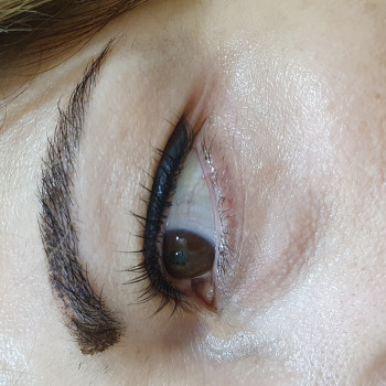 Ресницы после ламинирования