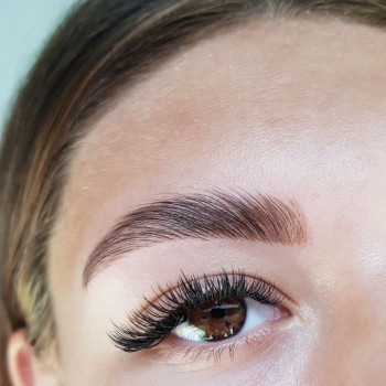 Долговременная укладка без коррекции с окрашиванием