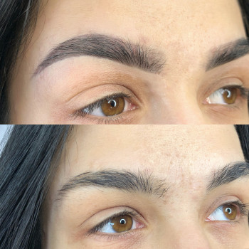 Коррекция и окрашивание бровей гель-краской Elan